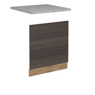 Vicco Frontal Para Lavavajillas R-line, Gris Noble, 60 Cm, Et M&aacute;rmol Vicco