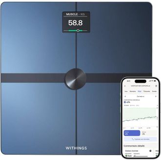 Withings Body Smart - B&aacute;scula Conectada Wifi Con Impedanci&oacute;metro Negra