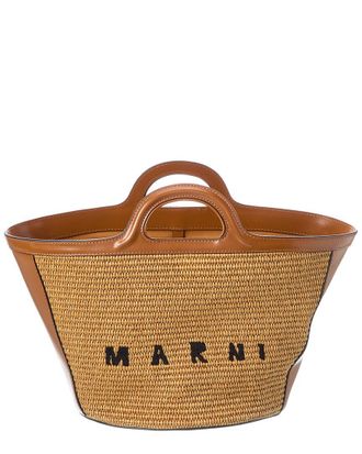 Marni Tropicalia Small Leather Tote