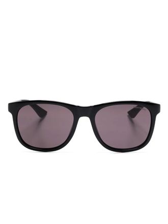 Montblanc square-frame sunglasses - unisex - Acetate/Rubber - 55 - Black