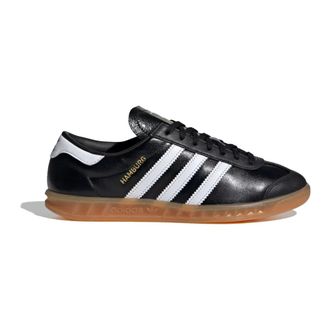 adidas Hamburg Sneakers - Heren - Schoenen - Zwart - Maat: 41 1/3 EU Leer