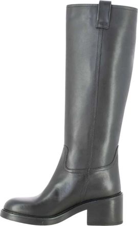 Julie Dee Iw 538 Hakken Laarzen - Dames - Laarzen met Hak - Zwart - 41 EU - Leer - Schoenen