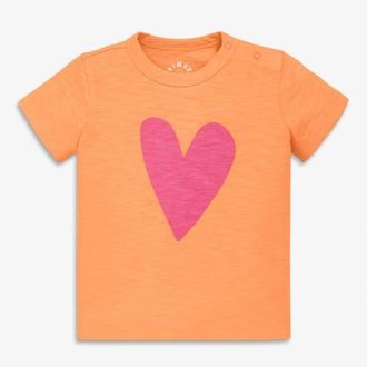 primary Baby Heart Tee in Goldfish Heart at Nordstrom, Size 18-24M