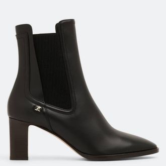 Ferragamo Toren Vara Chain Ankle Boots, Size 7 C