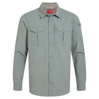 Craghoppers Heren Adventure III Nosilife shirt met lange mouwen (Korstmossen Groen)