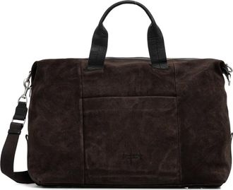 Marc O'Polo suede top-handle travel bag - men - Suede/Cotton - One Size - Brown