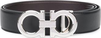 Ferragamo Black Reversible Belt