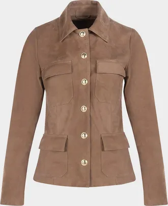 Gorski Metis Suede Single-Breasted Jacket
