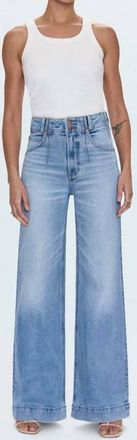 Pistola Denim Lana High Rise Ultra Wide Jeans In Terrace
