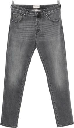 Jacob Cohen Slim-fit Jeans - Heren - Jeans - Zwart - Maat: W34 Zijde