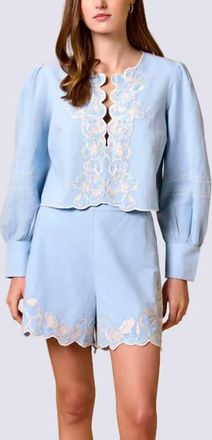 Cleobella Mangon Blouse In Blue