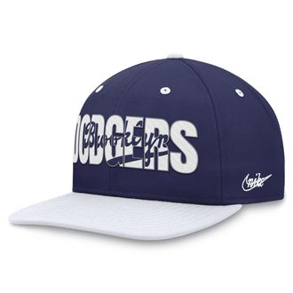 Nike Brooklyn Dodgers Pro Cooperstown Nike Mens MLB Adjustable Hat in Blue | NK44194RKB-38W