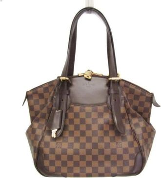 Louis Vuitton Tweedehands Canvas Louis Vuitton tassen - Dames - Vintage Shopper - Bruin - ONE Size - Vintage