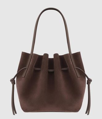 Yuzefi Sac Mini Scallop Tote Su&eacute;d&eacute; Nutmeg