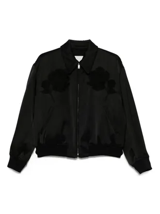 Jil Sander Giacca in raso Duchesse - Nero