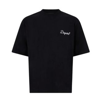 Dsquared2 T-Shirts, male, Black, Size: 2XL Signature Loose Fit T-Shirt