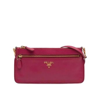 Prada Pre-owned Leather prada-bags - Dames - Pre-owned - Roze - Maat: ONE Size Leer