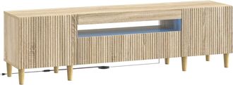 vidaXL Mueble De Tv Led Roble Sonoma Madera De Ingenier&iacute;a Vidaxl