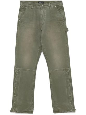 Purple snap carpenter trousers - Green