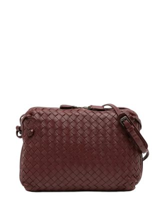Bottega Veneta 2012-2025 Nappa Intrecciato Nodini Double Zip crossbody bag - women - Nappa Leather - One Size - Red