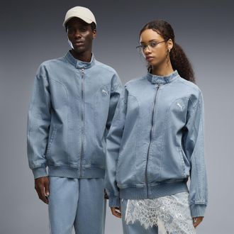 Puma Giacca sportiva in twill FUTURE.PUMA.ARCHIVE T7 dal taglio morbido unisex, Abbigliamento, Blu, XXL