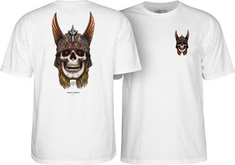 Powell PERALTA Andy Anderson Skull T-Shirt White, white, XL
