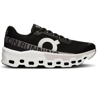 On Mens Cloudmonster 2 Running Shoe In Black/frost