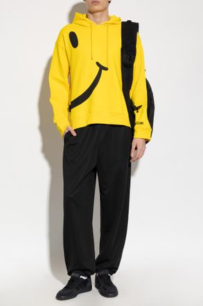 Moschino Sweatpants With Ribbed Cuffs, Mens, Black