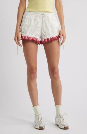 Damson Madder Jenna Organic Cotton Shorts in White at Nordstrom Rack, Size 10 Us / 14 Uk