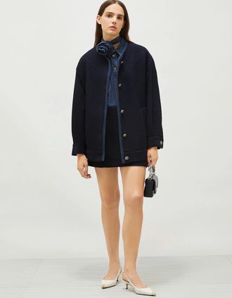 Marella Womens Umes Jacket - Navy - Size: 10