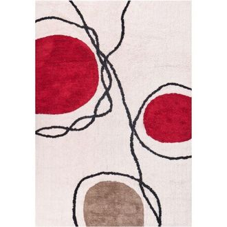 Beliani Rug BOLAT Beige 160 x 230 cm Cotton