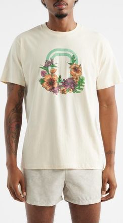 Overtime Bloom Cotton Graphic T-Shirt in Cream at Nordstrom, Size Xx-Large
