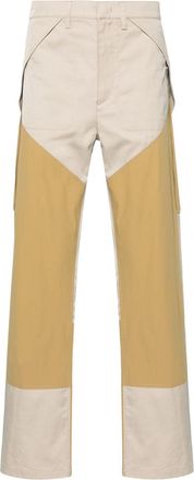 Roa Neutral Panelled Straight-Leg Trousers - Mens - Polyamide/Cotton/Elastane/CottonPolyester