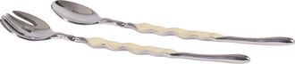 Lunares Ruffled Salad Server in Silver at Nordstrom