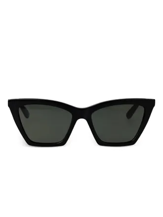 Alexander McQueen Eyewear Zonnebril met cat-eye montuur - Zwart