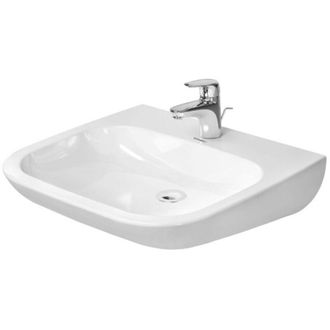 Duravit Duravit - Lavabo D-code, Con Agujero Para Grifo, Sin Rebosadero