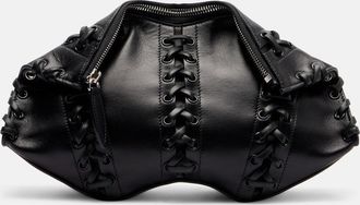 Alexander McQueen Bolso al hombro Manta Small de piel