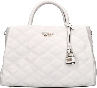 Guess Tassen, Dames, Wit, ONE Size, Leer, Faux Leren Tas