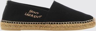 Saint Laurent Espadrillas in misto cotone con logo ricamato