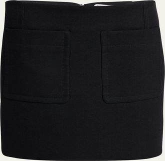 Bottega Veneta Front-Pockets Mini Pencil Skirt