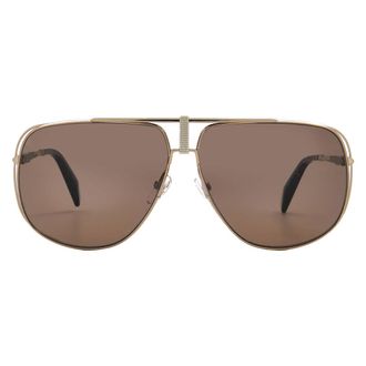 Chopard Polarized Brown Pilot Unisex Sunglasses SCHG91V 8FFP 65