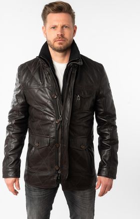 Mauritius Lederjacke MAURITIUS MMCassimo, Herren, Gr. L, braun (schwarz braun), Obermaterial: 100% Schafsleder. Futter: 100% Polyester. &Auml;rmelfutter: 100% Polyes