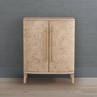 Frontgate Brando Bar & Storage Cabinet - Fawn - Frontgate