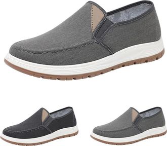 Generic Moccasins, Mens Casual Shoes, Slip-On Trainers, No Laces, Slip-On Shoes, Soft Loafers, Lightweight Summer Shoes, Flat Sole, Fabric Shoes, Plain Fitnes