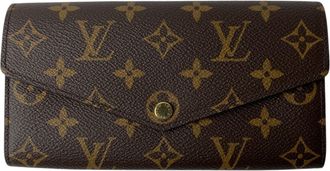 Louis Vuitton Monogram Brown Pvc Long Wallet (Bi-Fold) (Pre-Owned)