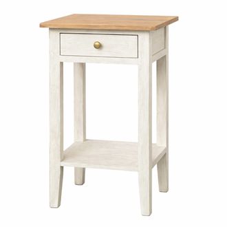 OEM Mesa Blanca De Estilo Retro Ingl&eacute;s Con Un Caj&oacute;n Para El Sal&oacute;n Y El Dormitorio