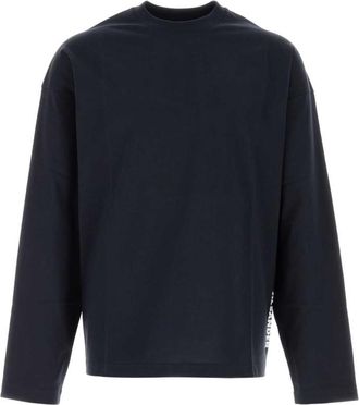 Jil Sander Navy Blue Logo T-Shirts