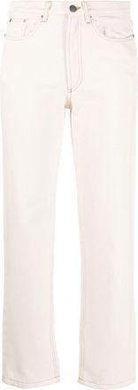 A.P.C. straight-leg cropped jeans - women - Cotton - 27 - Neutrals