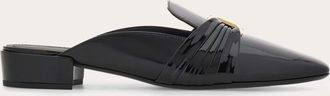 Ferragamo Women Gancini ornament mule Black Size 2.5