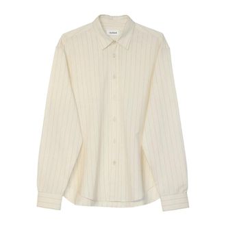 Soulland Overhemden, Dames, Beige, L/Xl, Wol, Albert L/S Shirt Deadstock
